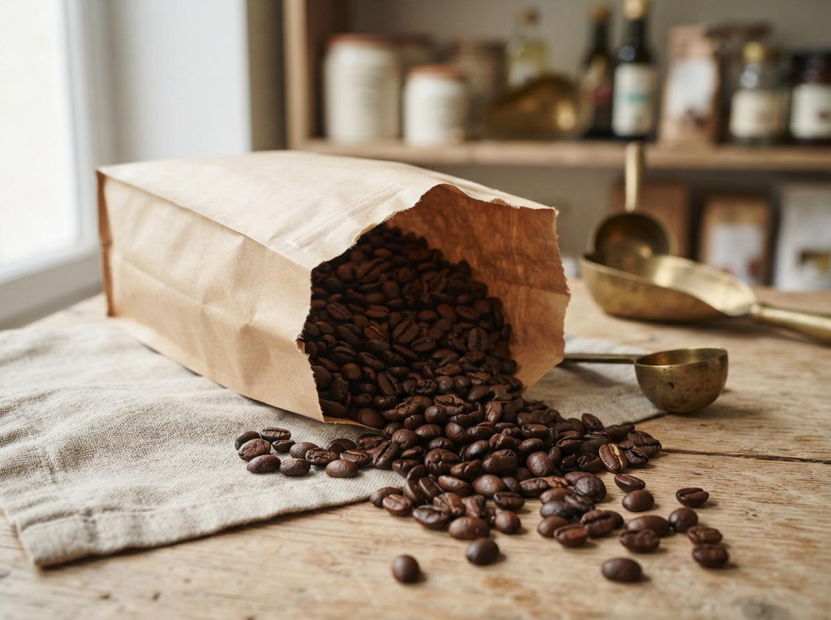 Café en grains torréfié à Lyon